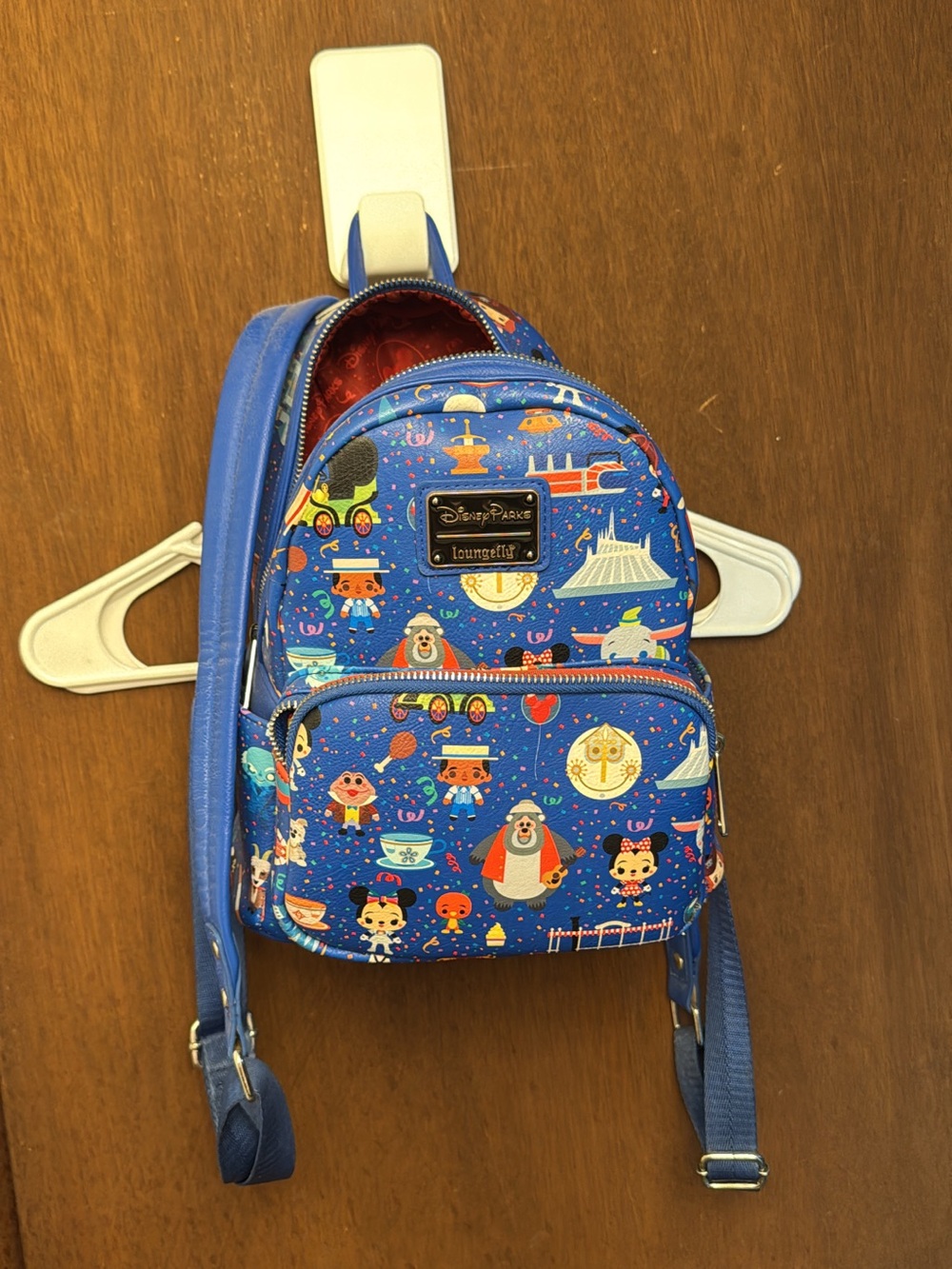 Loungefly Blue Kids Mini Backpack with Colorful Character Print
